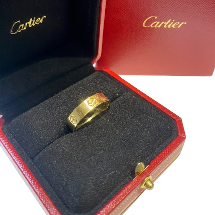 CARTIER "Love" Yellow Gold Bangle Ring