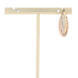 Single hoop earring in white gold, yellow gold, and rose gold