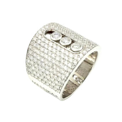 MESSIKA "Move Joaillerie Pave" Ring in white gold and diamonds