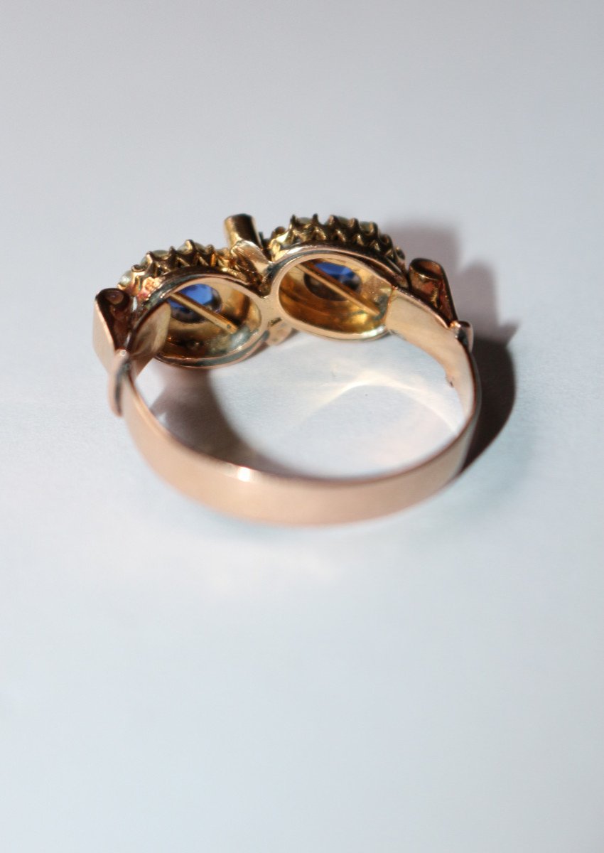 "Toi & Moi" Ring in Yellow Gold and Pearls