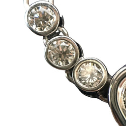 Necklace Pendant in White gold and Diamonds