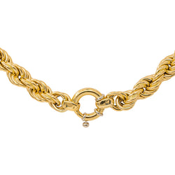 Yellow Gold Rope-Link Necklace