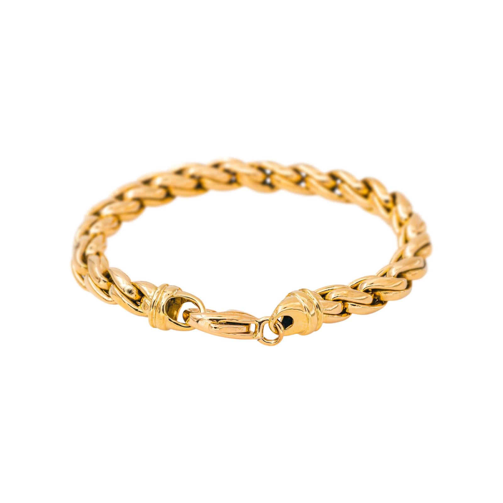 Bracelet Maille tressée Or jaune