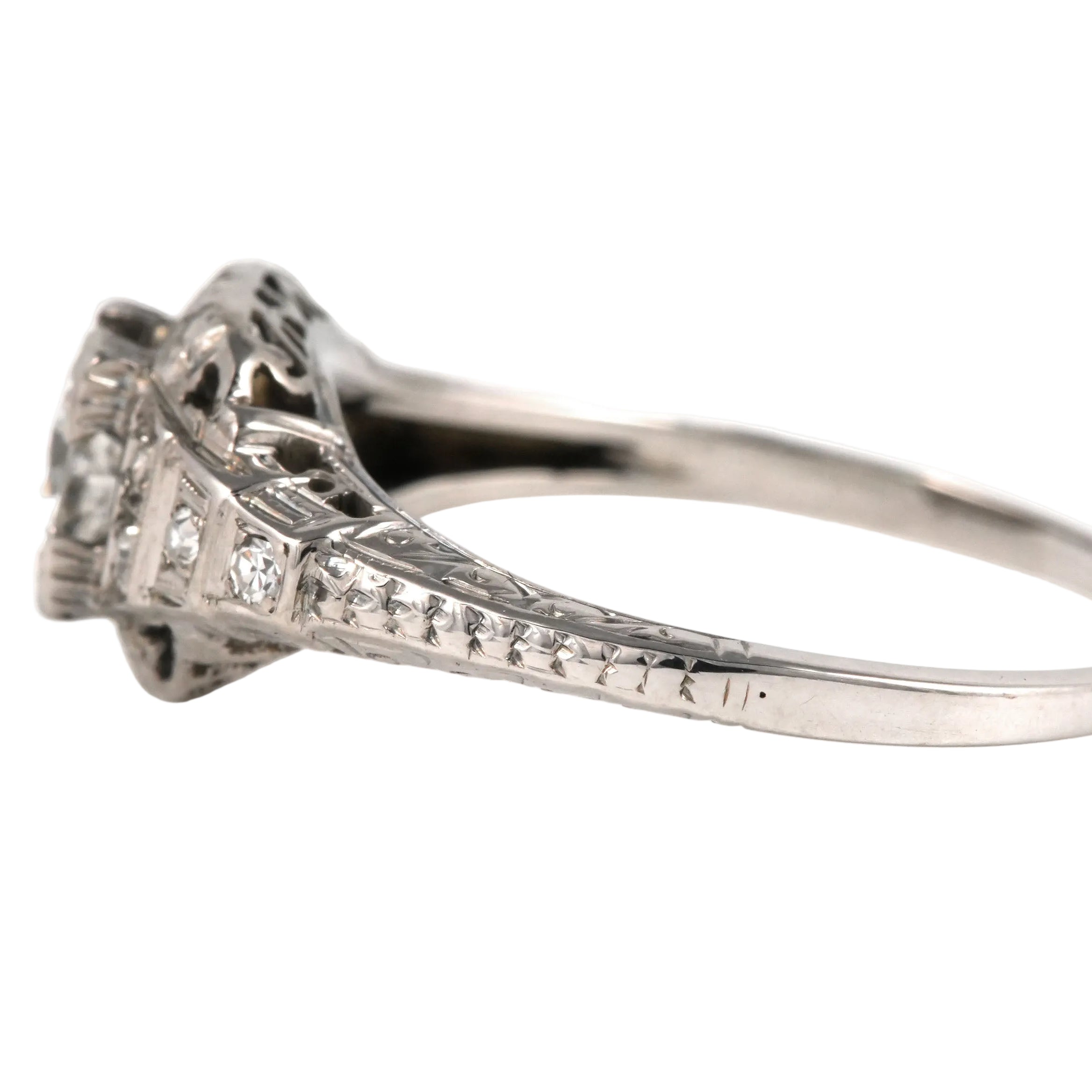 White Gold and Diamond Ring