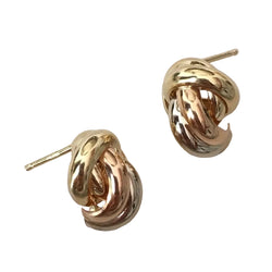 Flea earrings in white gold, yellow gold and rose gold