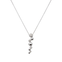Collier Maille forçat Or blanc Diamant