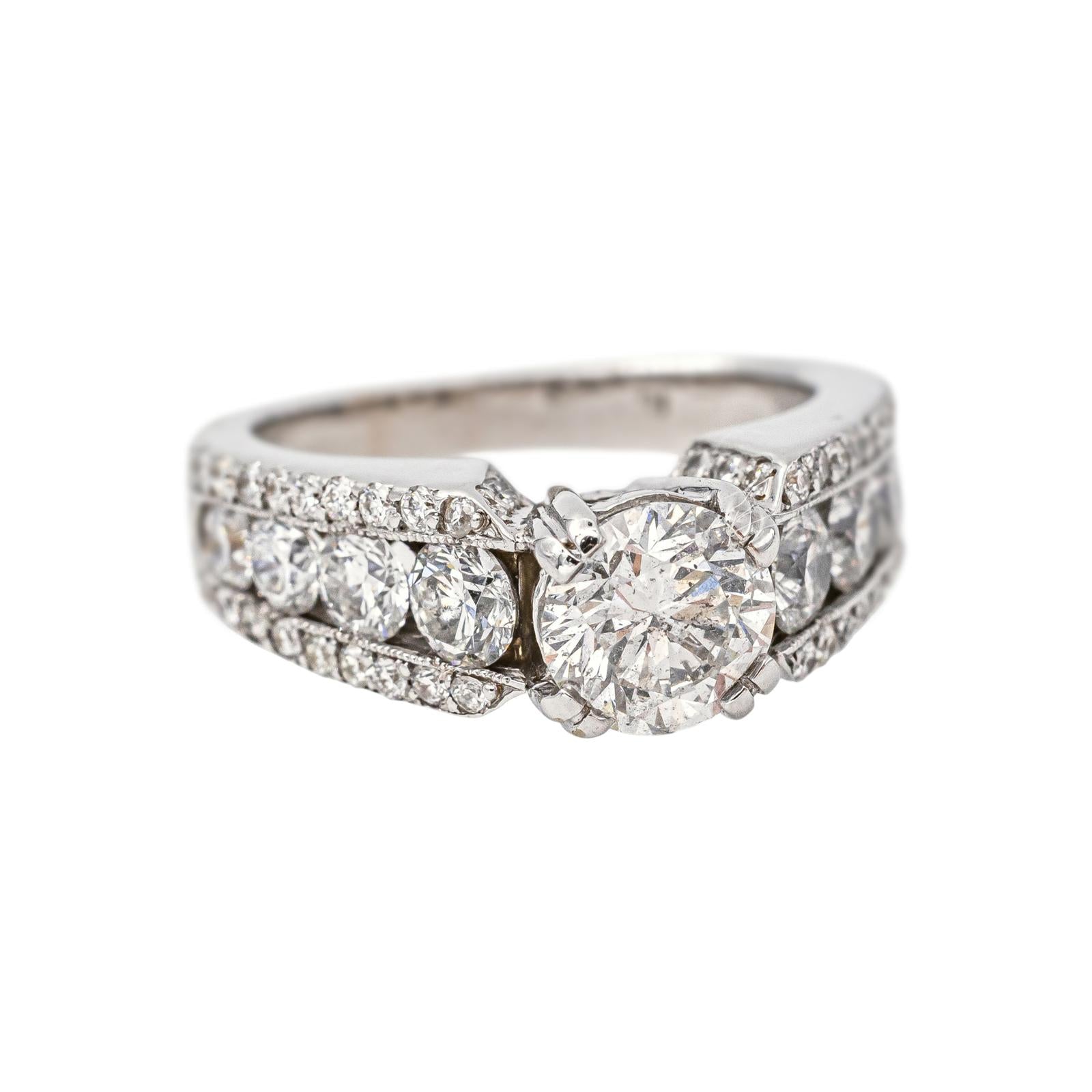 White Gold Solitaire Diamond Ring