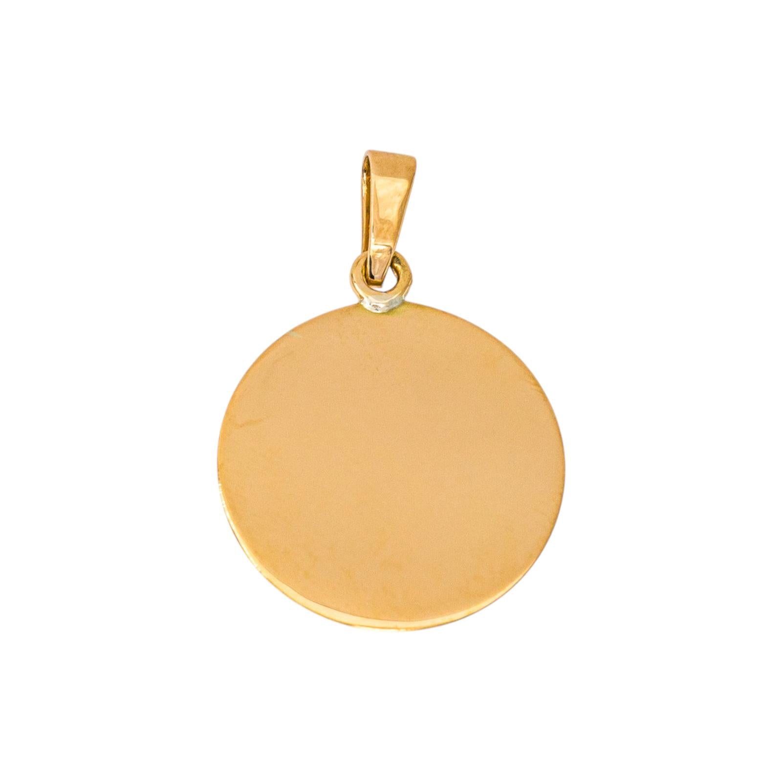 Augis "Medal of Love" Pendant in Yellow gold