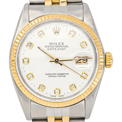 Rolex Datejust Watch, Yellow gold with Diamonds