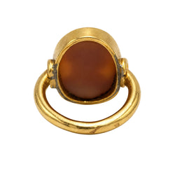 Yellow Gold Ring with Cameo