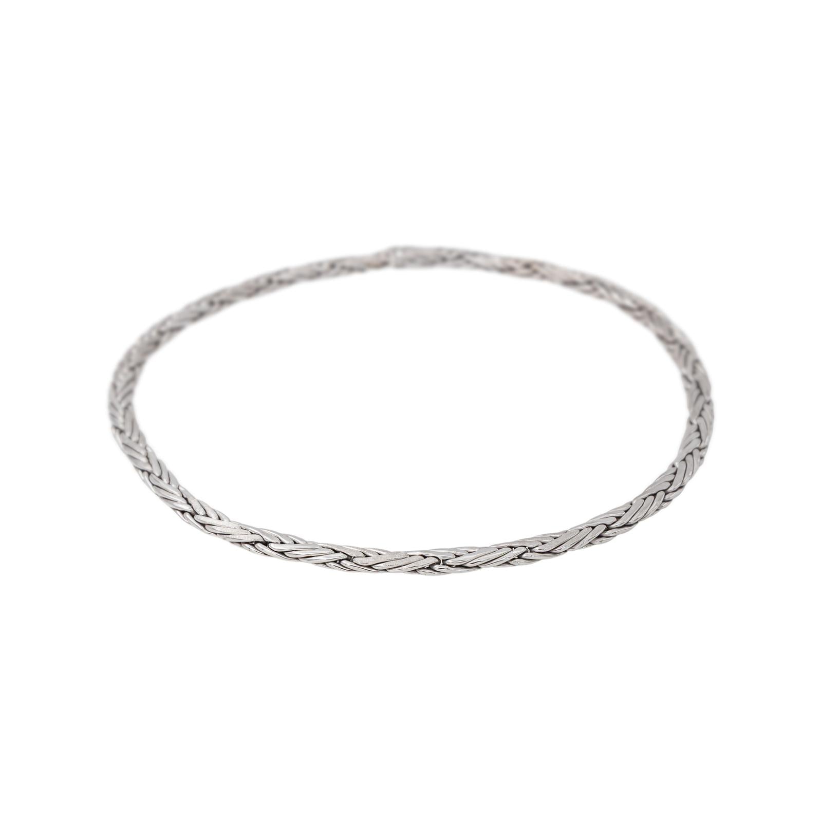 White Gold Link Necklace