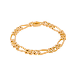 Bracelet Maille figaro Or rose