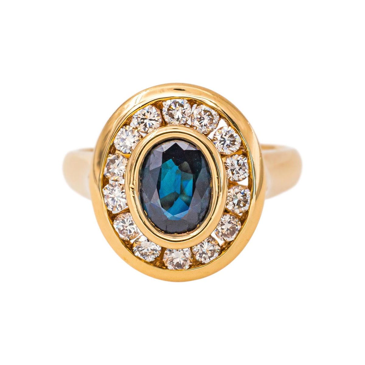 Bague Pompadour Or jaune Saphir