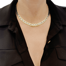 Necklace Mauboussin, Vintage, two-tone gold.