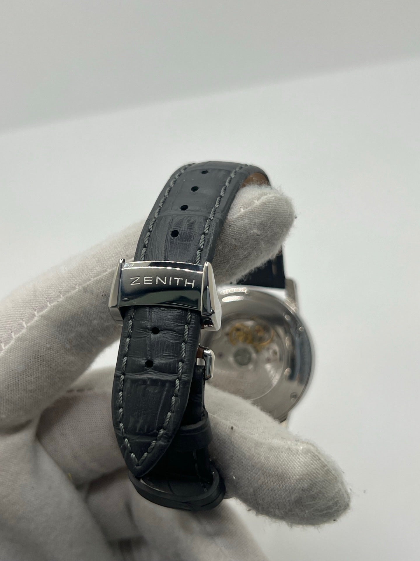 Watch ZENITH "Port Royal" in steel and leather