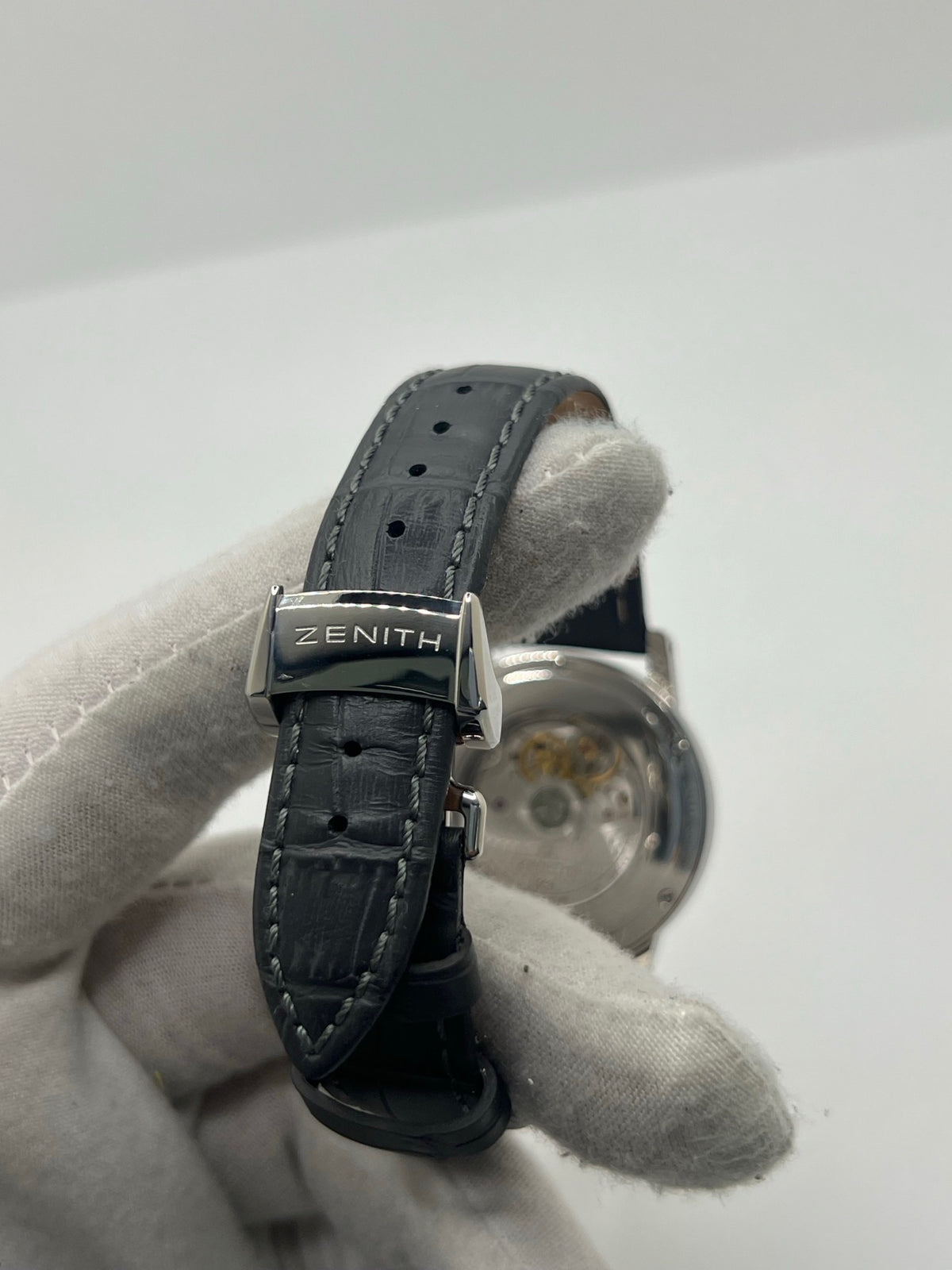 Watch ZENITH "Port Royal" in steel and leather