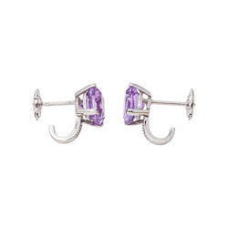 Mauboussin "Petit visage d'amour" Earrings White gold Amethyst