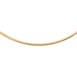 Yellow Gold Omega Link Necklace