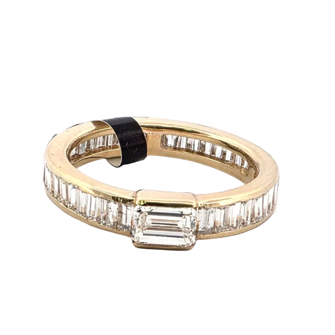 VERETTA Wedding Band in Yellow gold and Diamonds