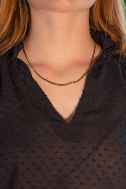 Collier Maille haricot Or jaune