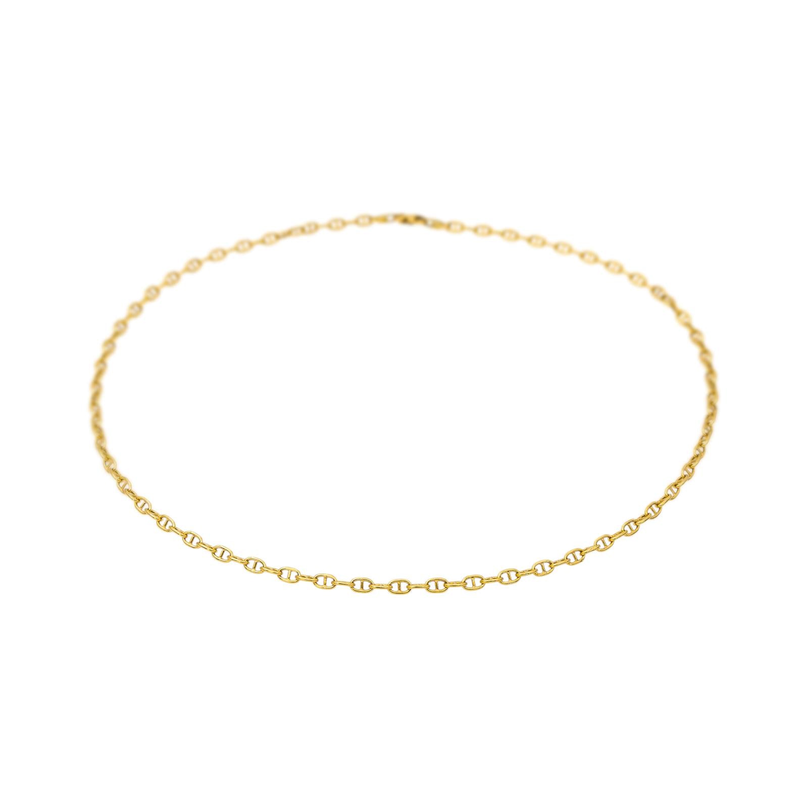 Collier Chaîne Marine Or jaune