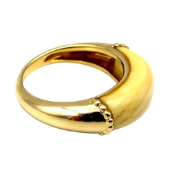 JEAN & PIERRE BELLIN Yellow gold and Ivory Bangle Ring