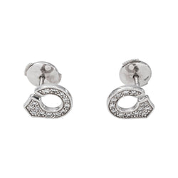 Dinh Van Boucles d'oreilles Menottes Or blanc Diamant