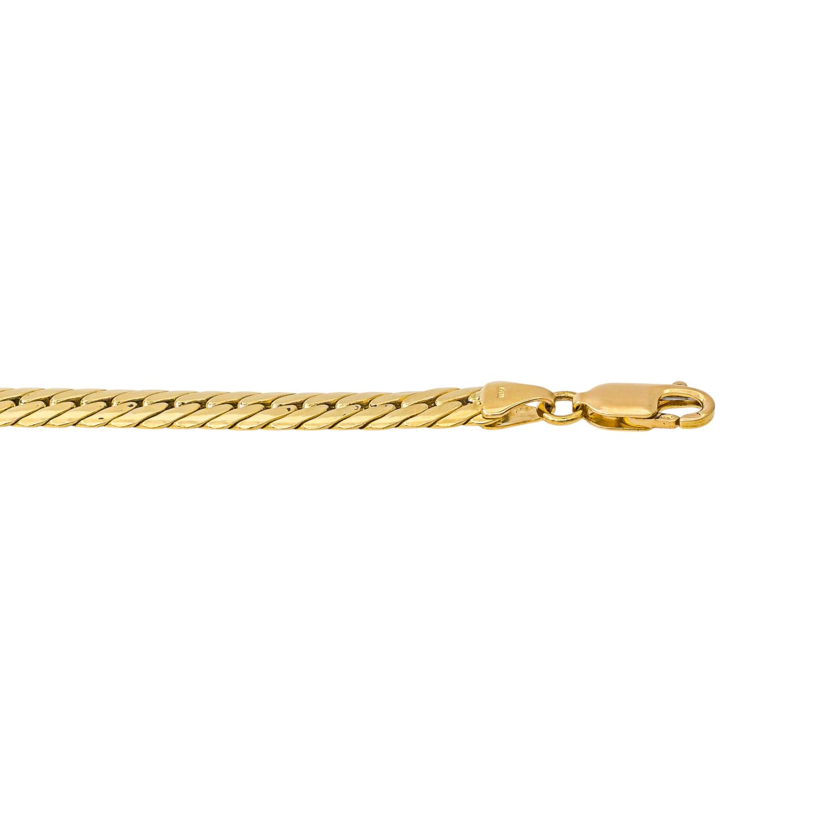 Yellow Gold English Link Bracelet