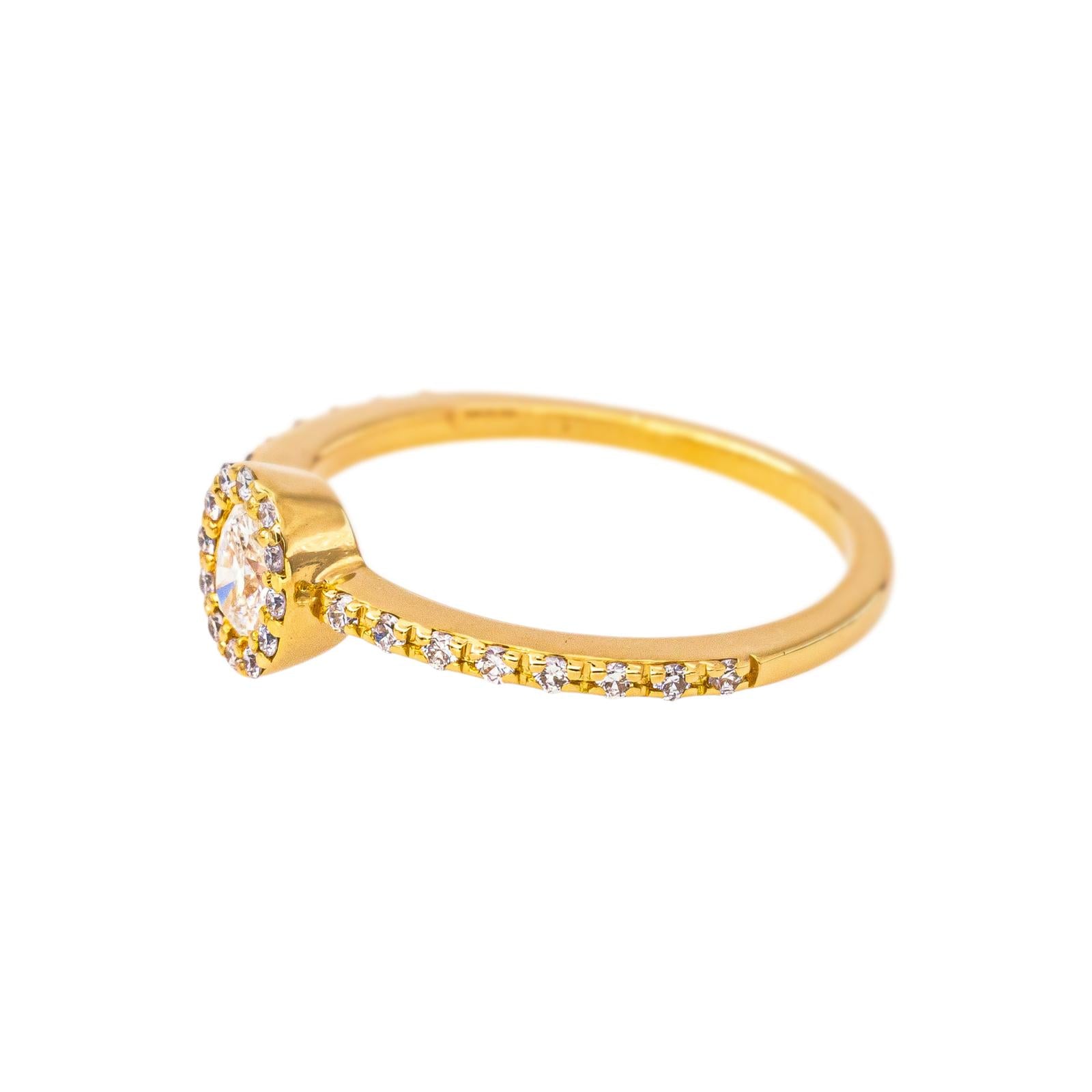 Bague Pompadour Or jaune Diamant