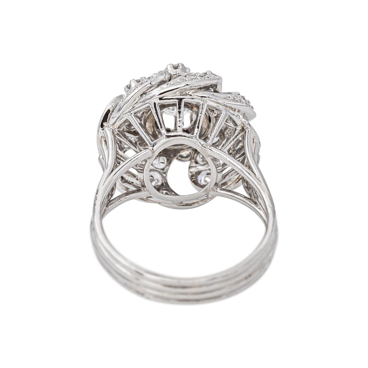 Bague Dôme Platine Diamant