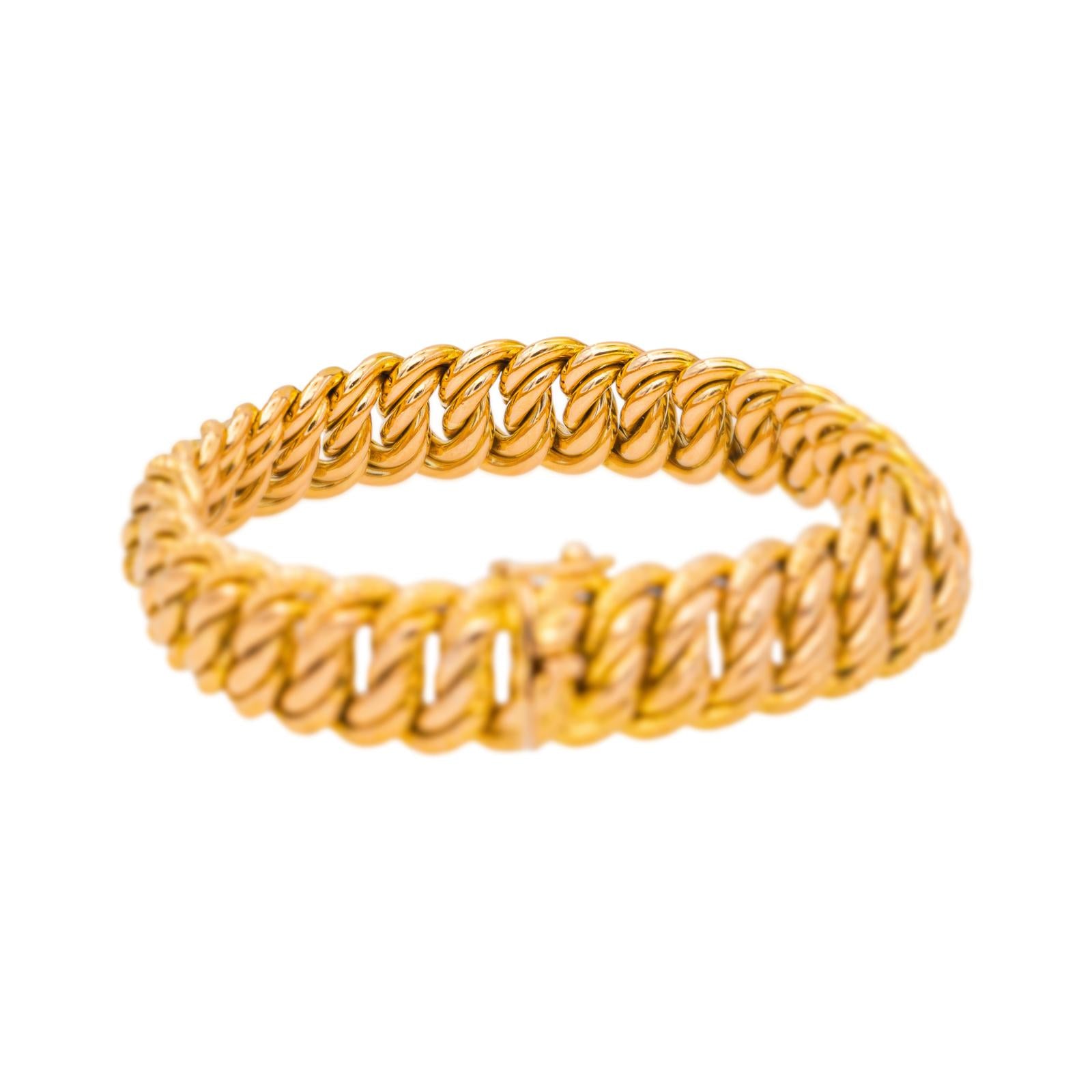 Bracelet Maille américaine Or jaune