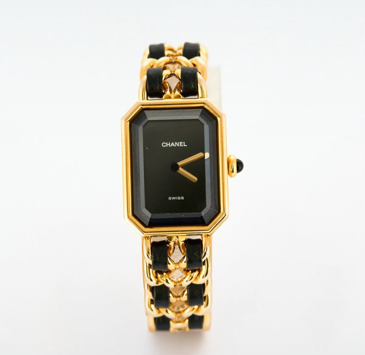 Montre CHANEL Première plaqué or et cuir