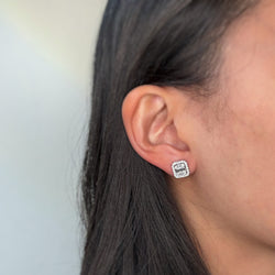White Gold and Diamond Earrings