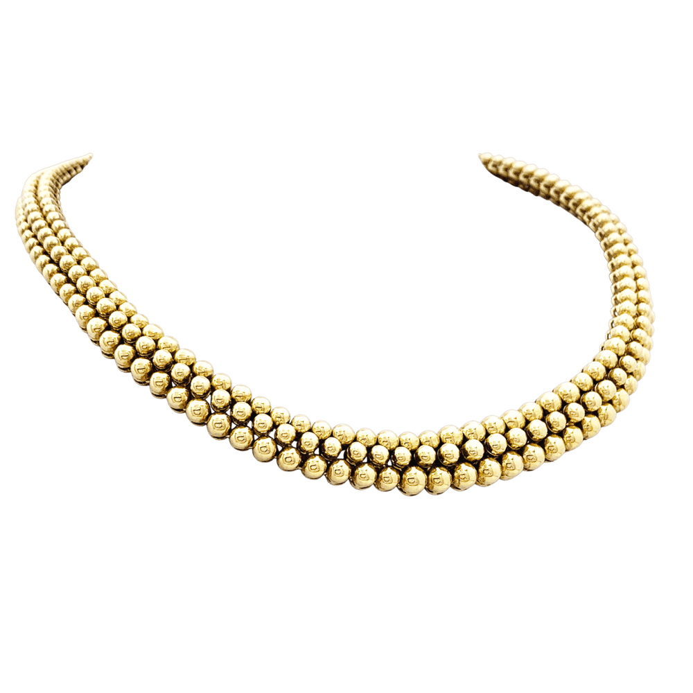 Necklace Boucheron, "Grains de Raisin", yellow gold.