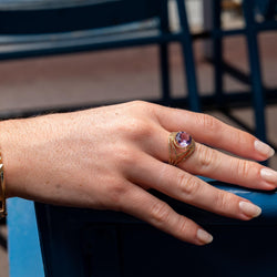 Etername Eternal Ring, Yellow gold with Amethyst