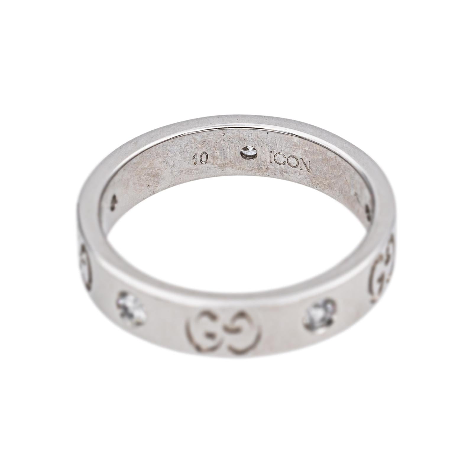 Gucci Icon Ring in White gold