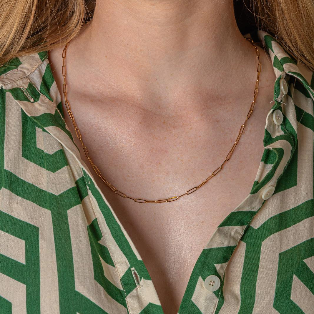Yellow Gold Horse-Link Necklace