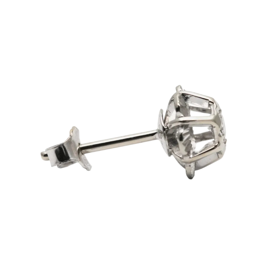 White Gold and Diamond Earrings