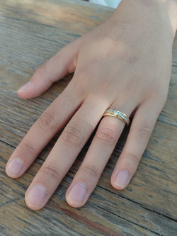Yellow Gold and Diamond Ring