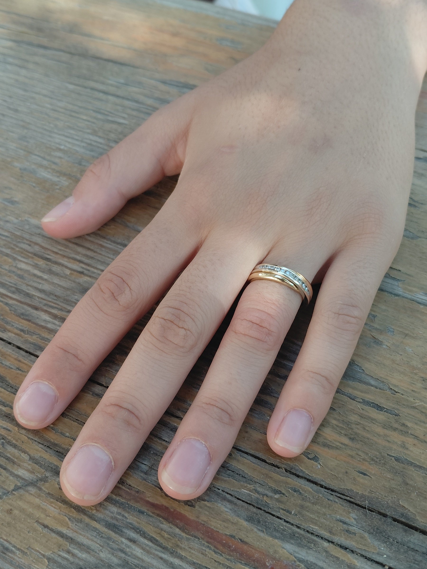 Yellow Gold and Diamond Ring
