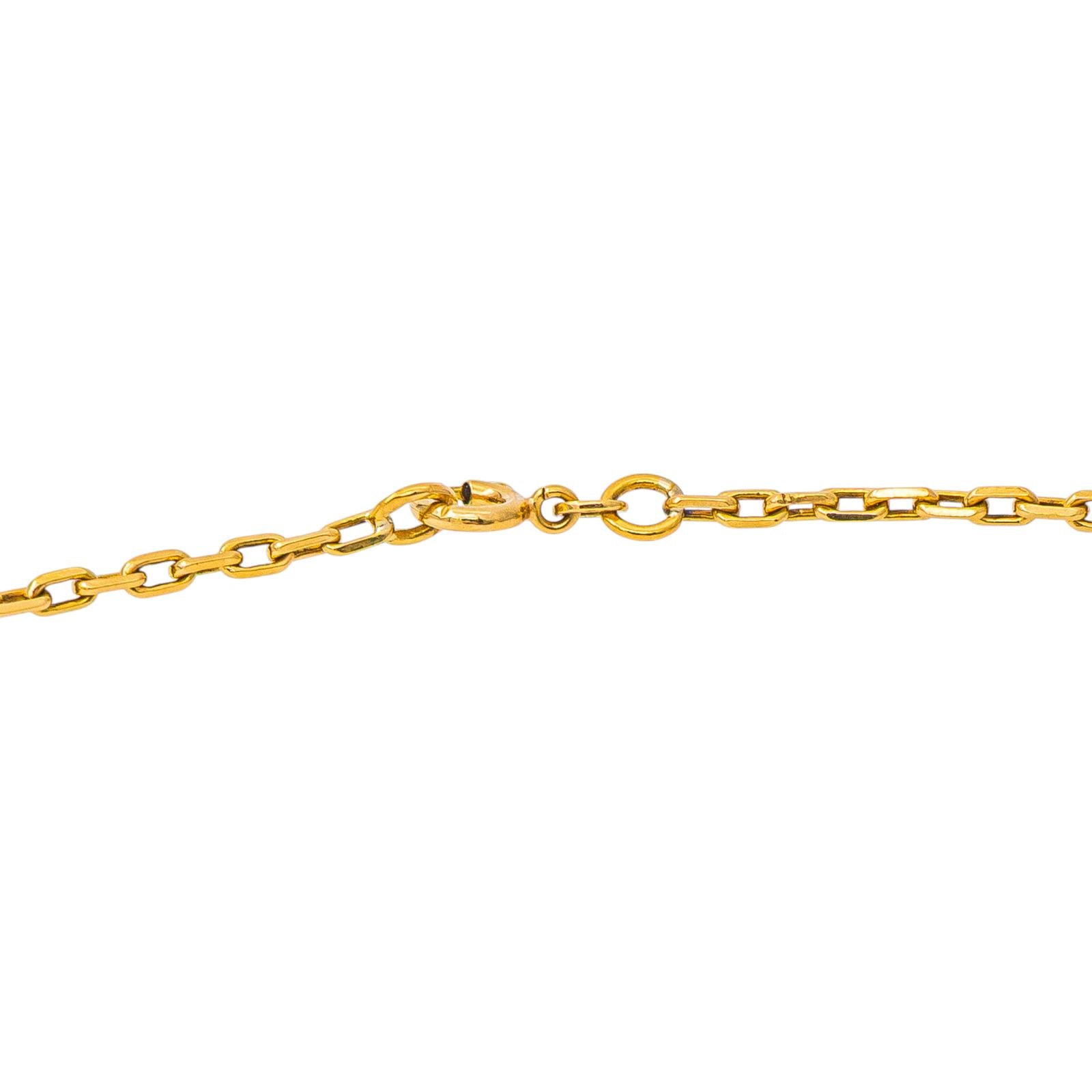 Yellow gold Forçat Link Necklace