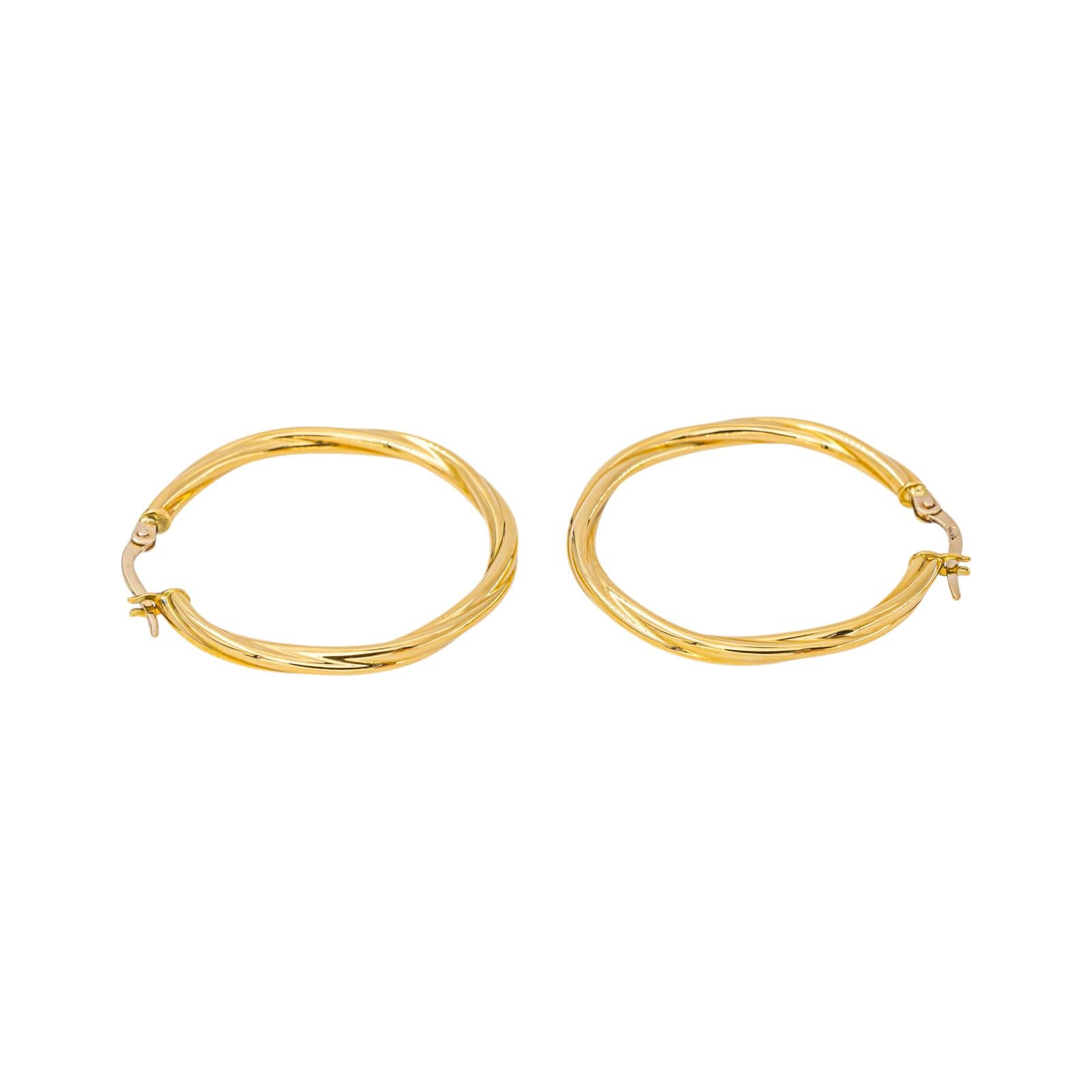 Yellow gold Hoop earrings