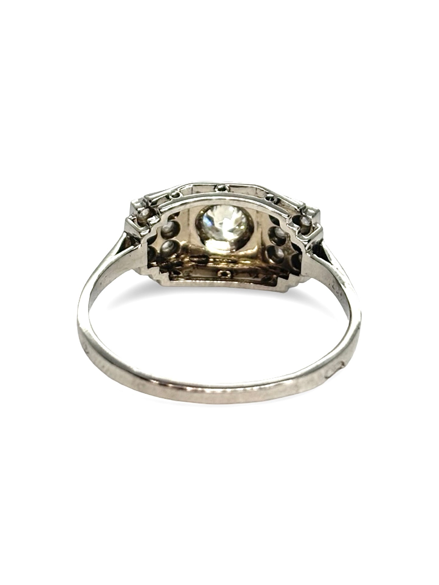 Bague or blanc  et diamants