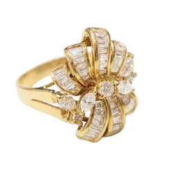 Yellow Gold and Diamond Cocktail Ring