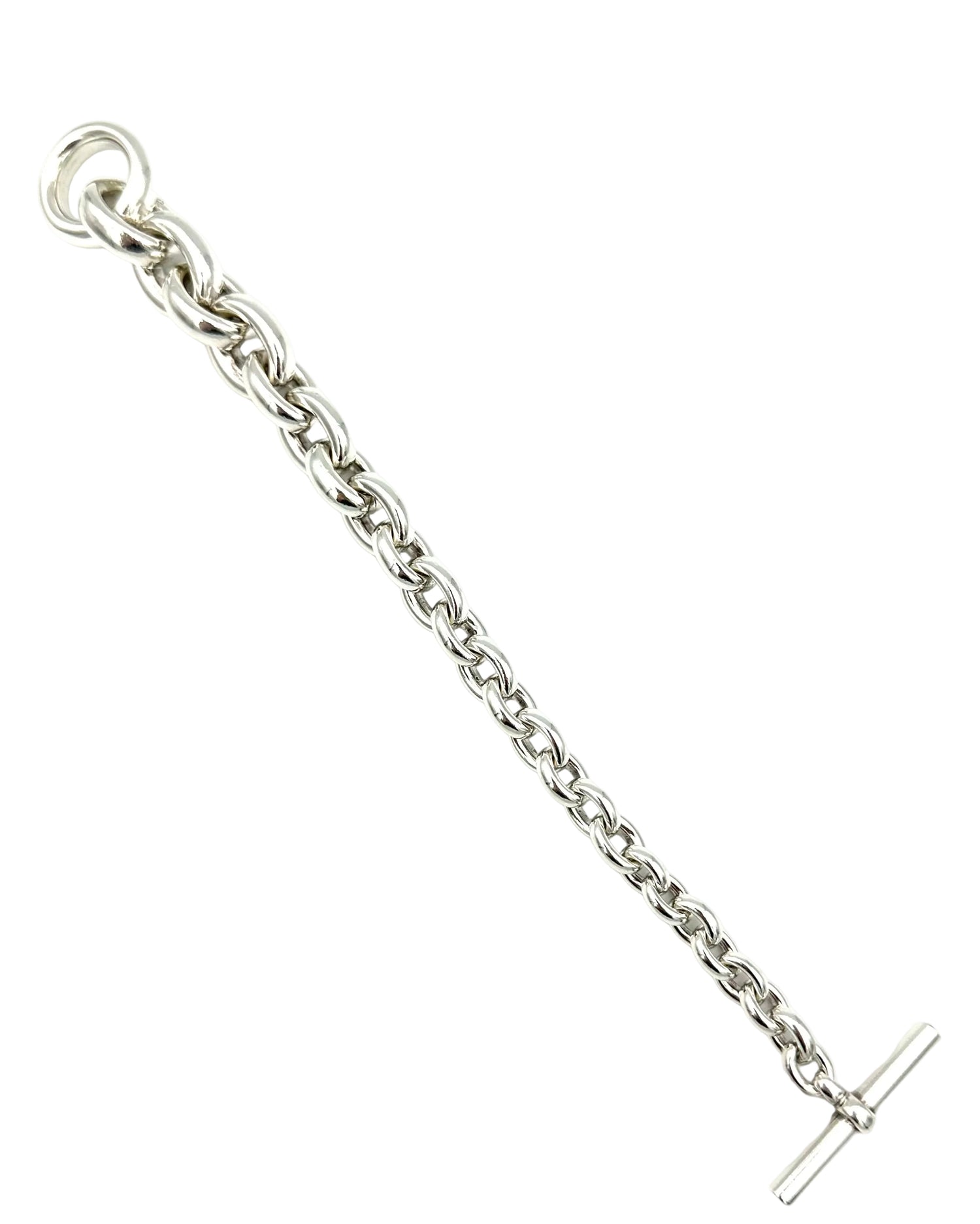 HERMÈS "Crescendo" Silver Link Bracelet