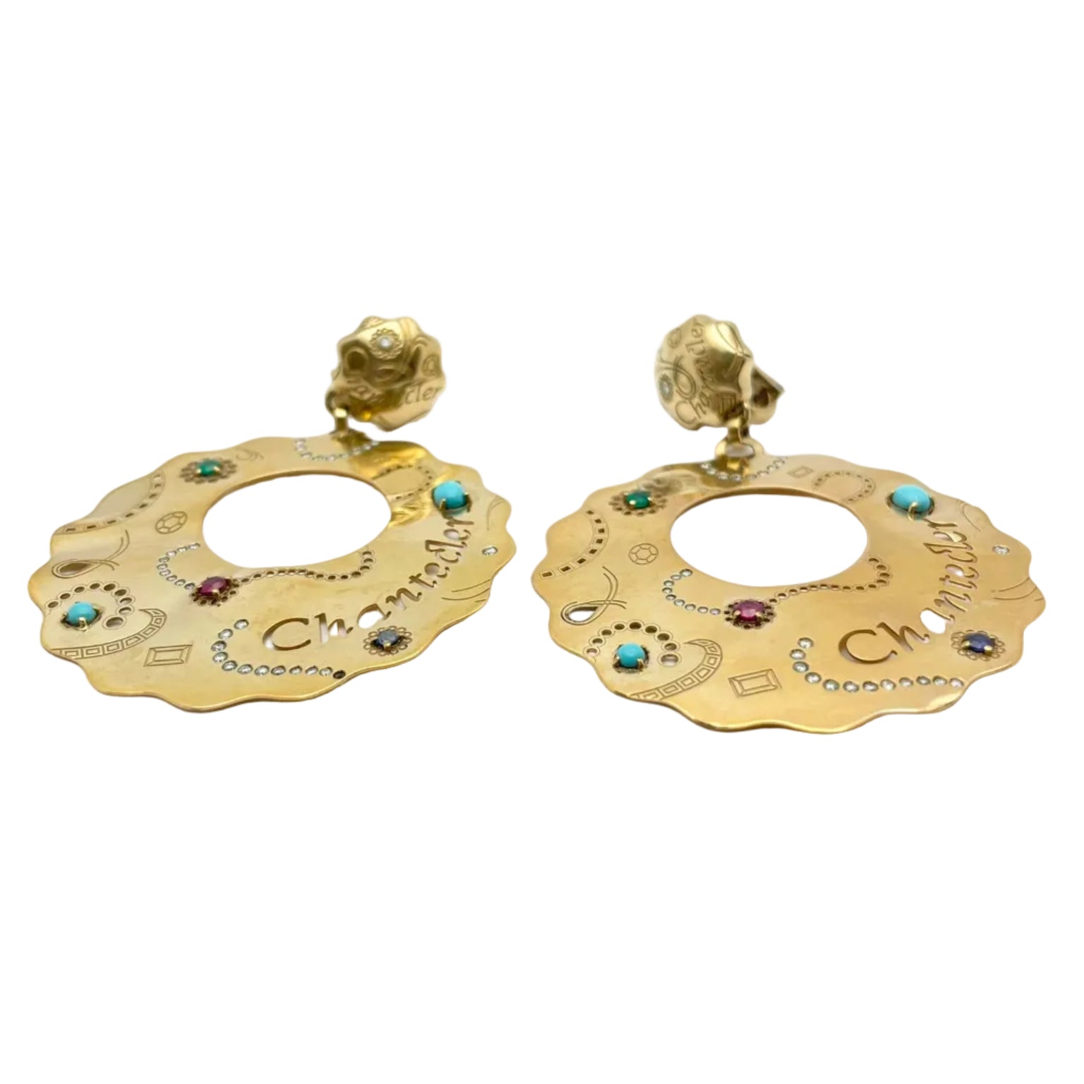 CHANTECLER Drop Earrings in Yellow Gold