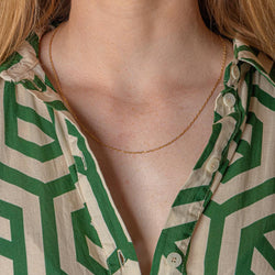 Yellow Gold Nautical Link Necklace