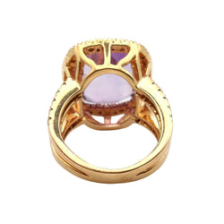 Entourage Ring in Rose gold, Amethyst and Diamonds