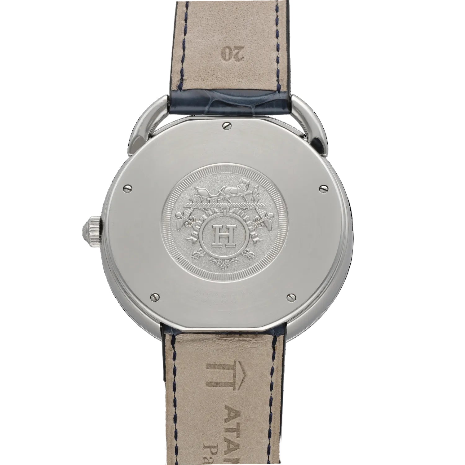 HERMÈS "Arceau" Watch in Steel and Leather