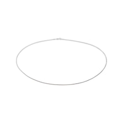 White gold necklace